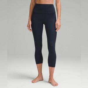 Lululemon Navy Align Crop 23”